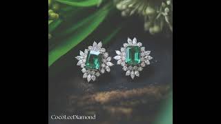 Emerald Stud Earrings