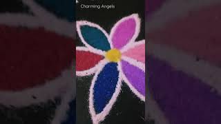 Navratri festival rangoli | lotus rangoli