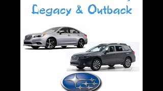 Manual de Serviço Legacy & Outback 2015