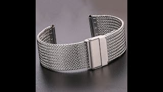 Stainless Steel Mens Watch Band Bracelet Mesh Milanese Loop Watchband Replacement Strap. V-51