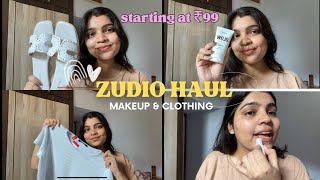 MINI ZUDIO HAUL | ZUDIO MAKEUP & CLOTHES | STARTING AT ₹99