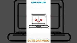 Cute laptop drawing #easytodraw #cutedraws