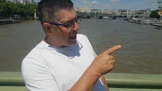 Three Disc Monte or Cup and Ball Scamers on Westminster Bridge....check my videos out on the scams.