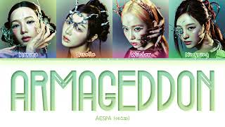 AESPA (에스파) – 'Armageddon' Color Coded Lyrics/가사 (Han/Rom/Eng)