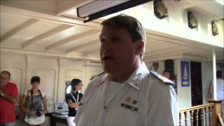 Ecco la Nave Italia   Il Comandante Paolo Saccenti presenta la Nave Italia   Porto di Genova 10 07 2012