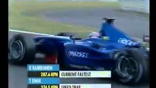 F1 Japanese GP Suzuka 2001 Qualifying   Tomas Enge Huge Slide At 130R!