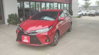 Toyota Vios 2022 màu đỏ, siêu lướt . Xem xe tại Toyota Bắc Giang . Hotline 0966 443 186