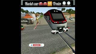 kwid car🚘🚘🆚 Train 🚄 Crashed 😱😱 | #bussid #bussimulator #bussimulatorindonesia #ytshorts #shorts