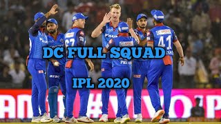 Delhi Capitals Full Squad for IPL 2020 | Cric Tube