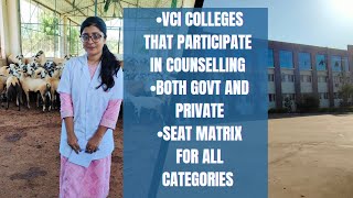 Veterinary seat matrix||Category wise||All colleges that participate in VCI #veterinary  #neet #vet