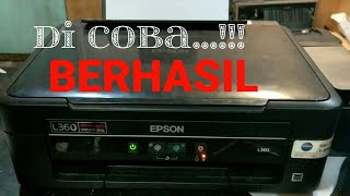 Terbaru Cara Cepat..!! Epson L360 Lampu Tinta dan Kertas Berkedip bergantian