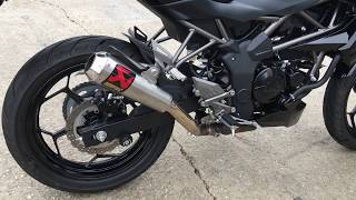 Kawasaki Z250SL Akrapovic Slip-On MotoGP Exhaust Sound