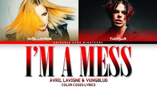 AVRIL LAVIGNE & YUNGBLUD - 'I'M A MESS' (Color Coded Lyrics)