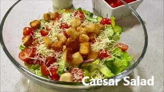 s a l a d:  Caesar Salad Recipe, Simple homemade Caesar salad