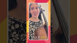 New on Daily Joy! Bach's Cello Suite Number 3 in C Major, Courante | Aurelia Faidley-Solars