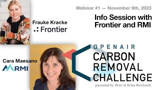 2024 Carbon Removal Challenge Info Session w/ Frontier and RMI!