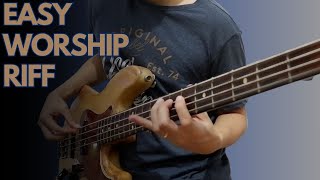 Easy Worship BASS Riff in Mixolydian Scale!