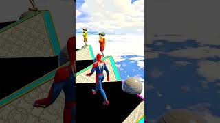 GTA 5 Epic Ragdolls - Spider Man Jumps/Fails Ep.582 #Shorts #gta5