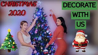 DECORATING MY CHRISTMAS TREE 2020 | DECORATE WITH US | VLOGMAS DAY 1