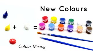 Colour Mixing | How to make new colours | Colour Mixing Chart | Almin Creatives