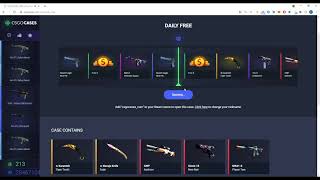 CSgocases.com  Opening + 0,50 USD Free for you!