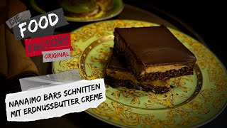 Nanaimo Bars Schnitten mit Erdnussbutter Cremefüllung | Food Factory