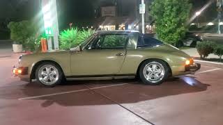 1974 Porsche 911  Targa v8 5.7L Night Time in North Park