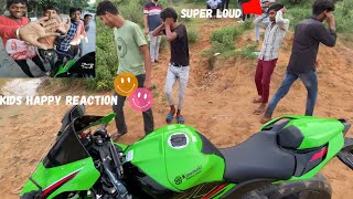 Apni Superbike Ninja ZX10R Par Public Crazy Reaction || Cute Kids Reaction 🫶🏻🫶🏻