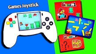 DIY New 3D Paper Games in a Joystick 😱 / How to make paper Mario games | Paper Toys | Papercrafts