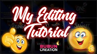 Text 💕Animation 💛Black Screen Status Tutorial🦋 On Kinemaster | Bubun Creation