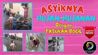 Asyiknya Hujan-Hujanan Bareng Pasukan Bocil. Desa Cibereng Kecamatan Terisi Kabupaten Indramayu