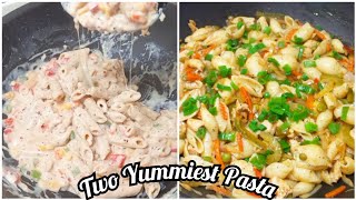 yummy pasta two ways 😋 | Super tasty best ever tasty pasta recipe  😍