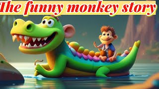 The monkey and the crocodile story for kids | Bedtime stories | Story time | Funny story | ABC