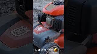 did I fix the Husqvarna 675awd with Kohler engine? #shorts #mowerrepair