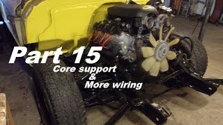 72 Chevy LS swap part 15 - Core support and more wiring