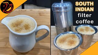 South Indian Filter Coffee | How to make filter coffee | Filter coffee recipe | Strong Decoction