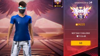 🔴First V badge India Top  10 Grandmaster Lobby | Go For Top 1 | Mobile Player BR Rank Free Fire LIve