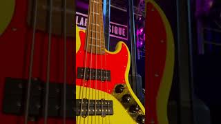 FENDER MONONEON JAZZ BASS V MAPLE FINGERBOARD, NEON YELLOW