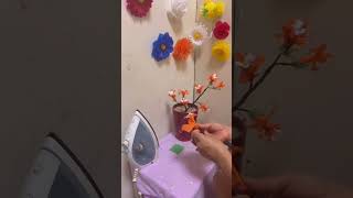 Beautiful and easy making flower #artandcraftwithplasticbags