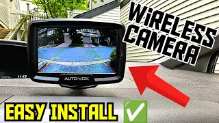 How To INSTALL A WIRELESS Backup CAMERA On Any Car, Truck Or Trailer **AUTO-VOX W2**