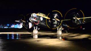 Lancaster run up  Canadian Warplane Heritage Museum