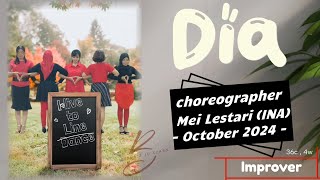 Dia - Line Dance - Improver - Choreo:Mei Lestari (INA) - October 2024