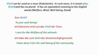 Understanding the german word wohl - www.germanforspalding.org