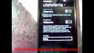 Ułatwienia dostępu w systemie Windows Phone 8