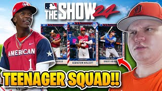 I USE A WHOLE SQUAD OF TEENAGERS (AGAIN) - MLB The Show 24 - Diamond Dynasty