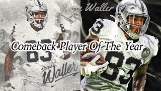 Darren Waller ("Comeback Player") 2019 Highlights [#1 TE In the League]