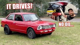 First Drive In The Rotary Swapped Corolla Did Not End Well...