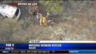 Fighterfighters Rescue Missing Woman Stranded Over Steep Hillside