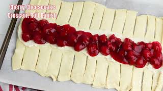 Cherry Cheesecake Crescent Roll Danish 1