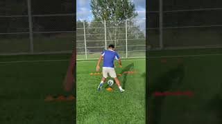 Top 3 BEST drills to improve dribbling 🔥#tutorial  #dribbling #shorts #skills #skill #football